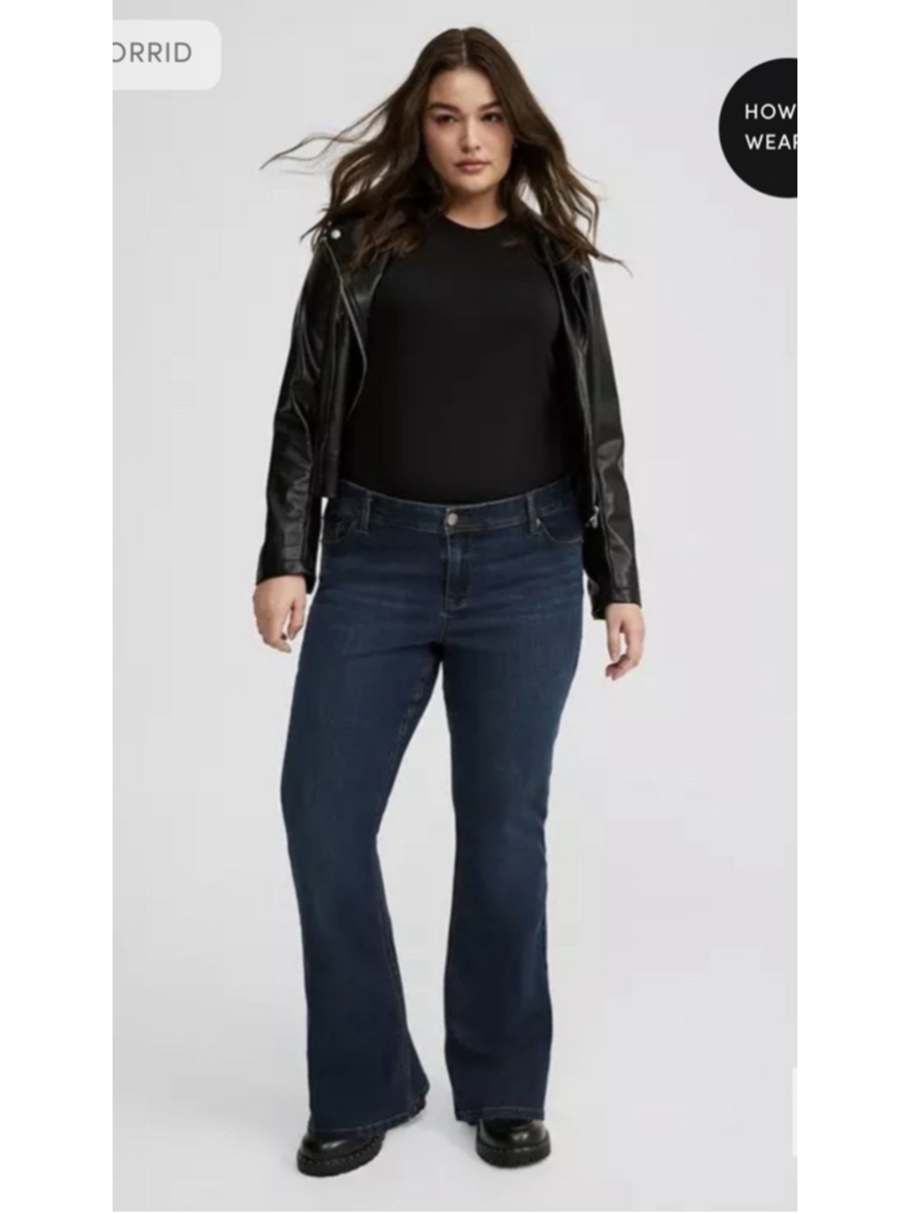 Torrid Jeans Women’s Luxe Slim Boot Mid Rise Super Stretch 18R Stratosphere Soft